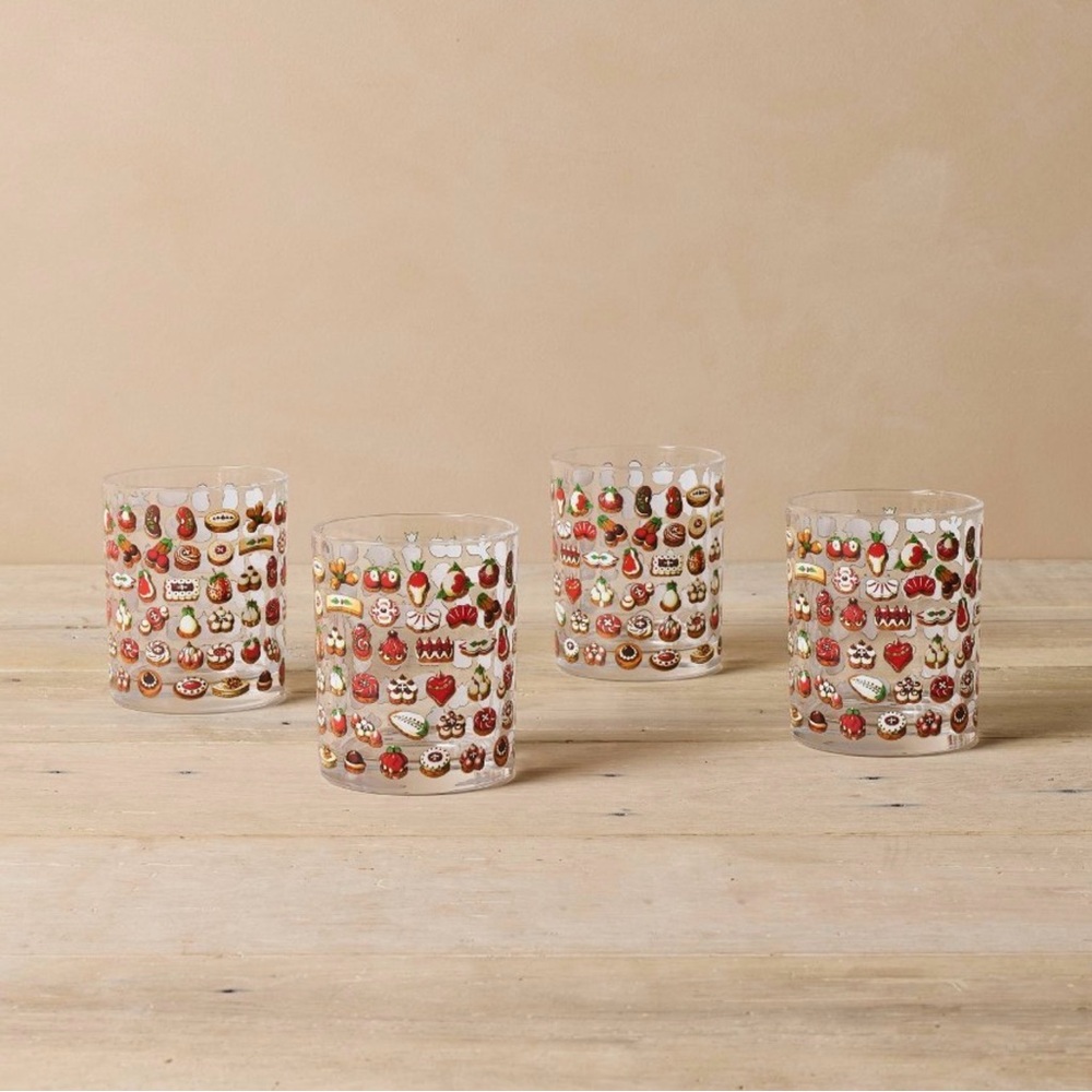 John Derian for Target 4pm Cocktail Glasses Cookie Print